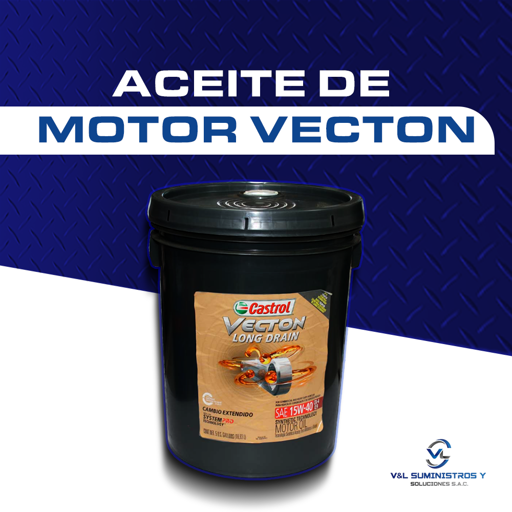 Aceite de Motor CASTROL Vecton LD 15W-40 CK-4/E9 - Balde 5 Galones
